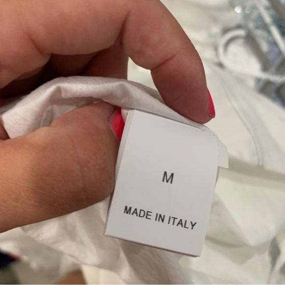 Brunello Cucinelli Dress Sleeveless Ribbon Trimmed Poplin Cotton in White - Picture 9 of 13